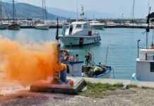 Esercitazione antincendio al Porto di Cetraro