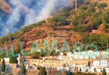 Paola:::Incendio lambisce il cimitero cittadino. Fiamme anche a San Lucido