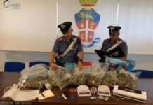 Due chili di Marijuana in casa:::Arrestato 32enne nel Cosentino