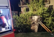 Incidente sulla Strada Statale 18:::Auto finisce in una scarpata
