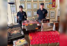 Rinvenuti circa 65 kg di artifizi pirotecnici illegalmente detenuti.