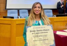 La giovane giornalista calabrese, Caterina Bruno, premiata alla Camera dei Deputati