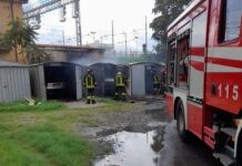 Paola:::Locali in fiamme in Rione Colonne. Vigili Del Fuoco in azione FOTO