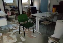 Ospedale di Paola:::Si rompe un flessibile e si allaga il primo piano.