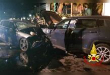 Incidente stradale nella notte:::Quattro Feriti