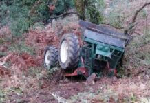 Si ribalta con il trattore:::Grave un 42enne