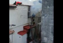 Incendio in abitazione:::Salvato anziano di 87 anni