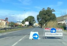 Tirreno Cosentino:::Chiuso tratto di strada lungo la SS18 Tirrenia Inferiore. Ecco dove