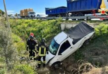 Incidente Stradale:::auto fuori strada (in un fossato)