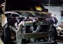 Belvedere M.mo, auto in fiamme nella notte – VIDEO