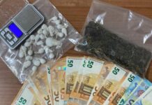 Sequestro di cocaina, hashish e di denaro. Un arresto