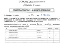 Belvedere M.mo, il comune cerca operatori per il noleggio di monopattini elettrici.