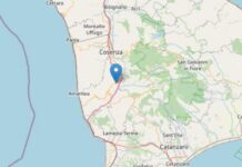 Scossa di terremoto di magnitudo 3.1 a Belsito (Cosenza)