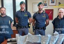 Sequestrati 5 chili di marijuana e un chilo di cocaina. Fiamme Gialle in azione