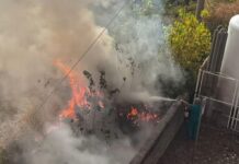 Paola, incendio minaccia ospedale San Francesco