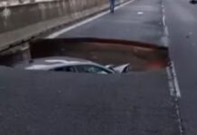 Maltempo in Calabria. Cede l’asfalto dell’autostrada