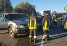 Scontro tra due auto: cinque i feriti. Incidente sulla Sp148
