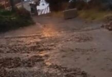 Ancora maltempo nel Cosentino, nuova esondazione del torrente Scirocco a Paola