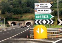 Auto in contromano sulla A2 tra Cosenza Nord e Cosenza Sud. Tragedia sfiorata