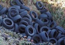 Legambiente: «Pneumatici abbandonati, fenomeno fuori controllo nel Cosentino»