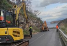 Tirreno Cosentino. Ripristinato il tratto di SS18 chiuso per uno smottamento