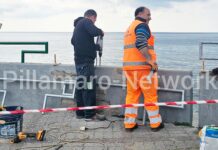 Belvedere Marittimo, lavori in corso sul lungomare cittadino – FOTO