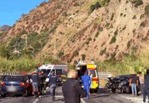 Gravissimo incidente stradale sul Tirreno Cosentino. Chiuso tratto della SS18