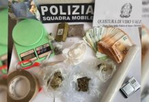Supermarket della droga a casa: sorpreso ed arrestato dalla Polizia con diverse tipologie di sostanza stupefacente