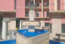 Scalea: torna in funzione la fontana luminosa del monumento in Piazza Caloprese