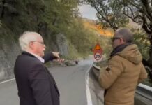 Verbicaro, De Caprio interviene sullo stato di pericolo della strada provinciale e (sui social) annuncia il proprio impegno