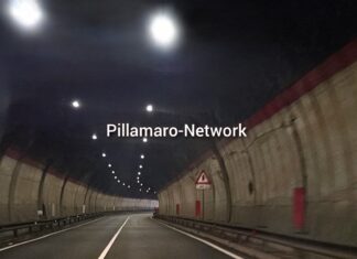 Tirreno Cosentino. Auto sbanda in una galleria. Incidente sulla SS18