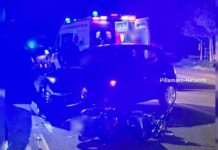 Belvedere M.mo, incidente sulla SS18, auto contro moto