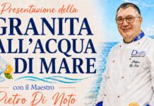 Il Maestro Pietro Di Noto a Belvedere Marittimo con la sua Granita all’acqua di mare
