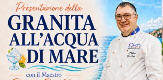 Il Maestro Pietro Di Noto a Belvedere Marittimo con la sua Granita all’acqua di mare