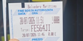 Belvedere Marittimo «strisce blu» ecco il ticket di cortesia gratuito per le brevi soste