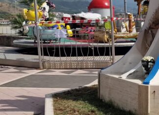 Diamante, dissequestrate le giostrine sul lungomare Mancini
