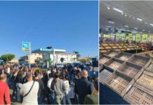 Calabria, cresce la protesta tra supermercati vuoti e carburanti che mancano
